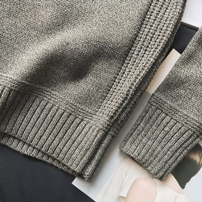 WOOL RIBBED SWEATER