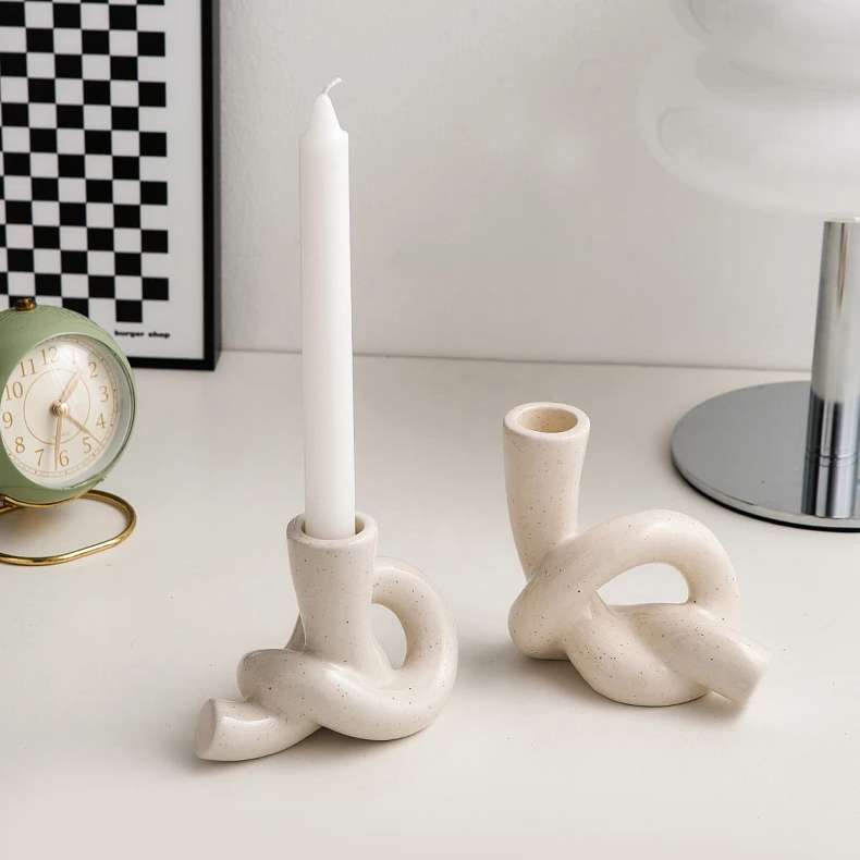 CERAMIC CANDLE HOLDERS