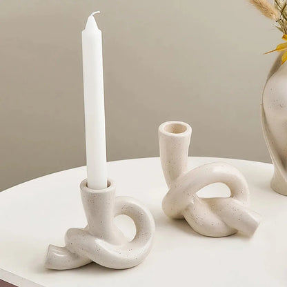 CERAMIC CANDLE HOLDERS