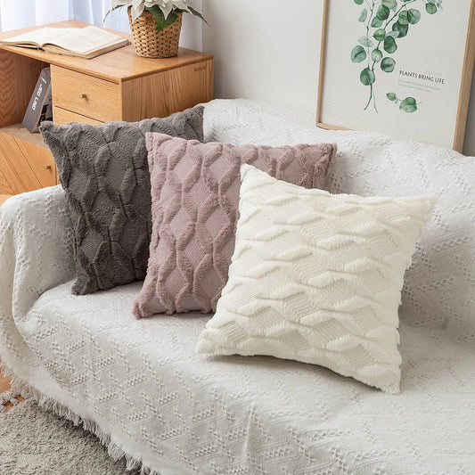 PLUSH CUSHION COVER